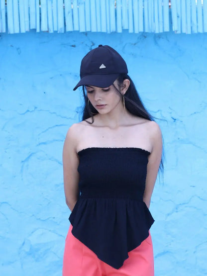 winered-crepe-cotton-tops-for-women-shirred-frill-smocking-top