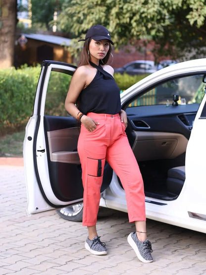 winered-black-halter-neck-top