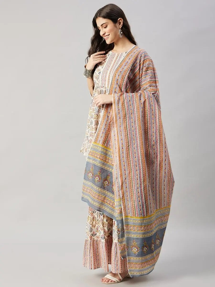 winered-woman-white-geomatric-print-embroidery-neck-sharara-with-dupatta-set