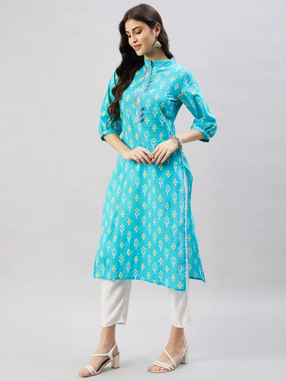 winered-women-light-blue-with-contrast-pink-thread-work-kurta