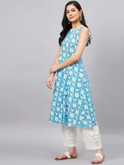 winered-women-sky-blue-kurta-with-lace-keyhole-at-back