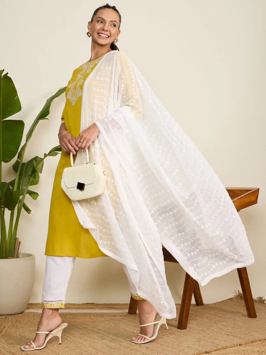 winered-woman-embroidered-yellow-kurta-white-pant-dupatta-set