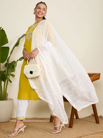 winered-woman-embroidered-yellow-kurta-white-pant-dupatta-set