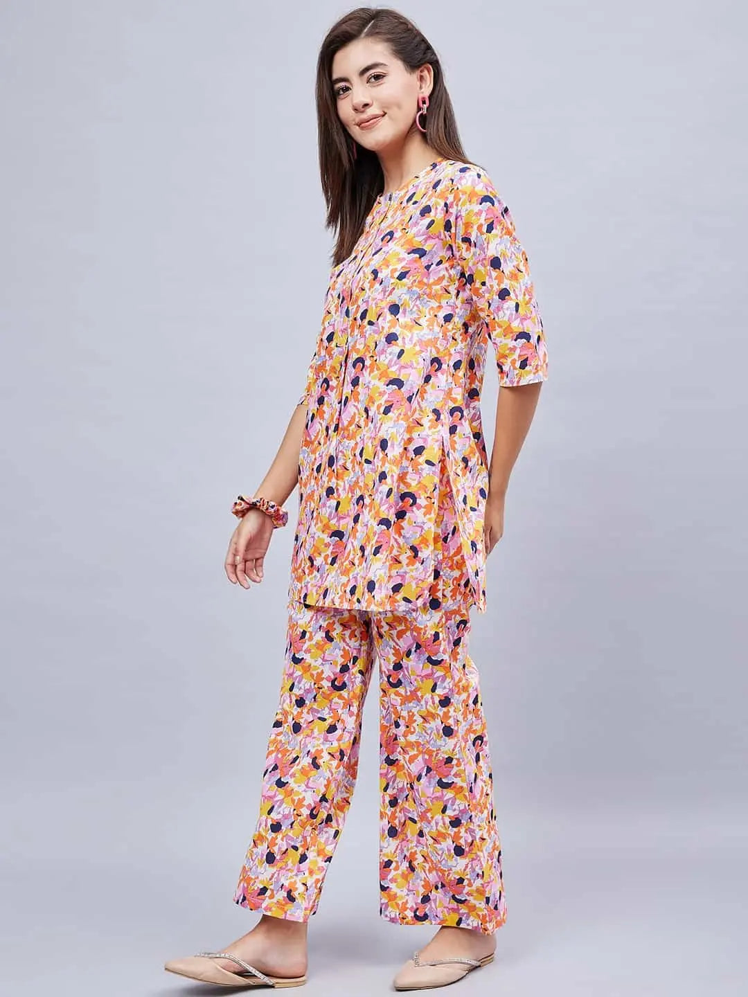 winred-woman-multicolor-printed-front-placket-co-ord-set