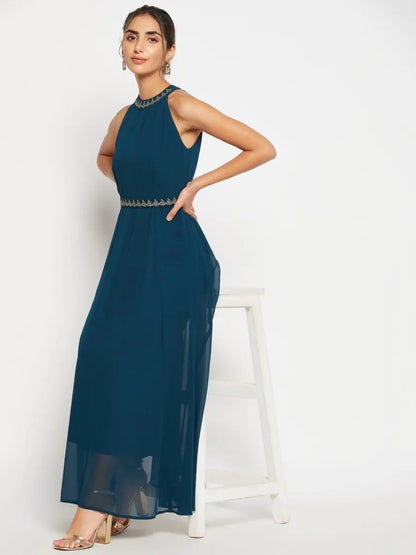 winered-woman-embriodered-belt-maxi-dress