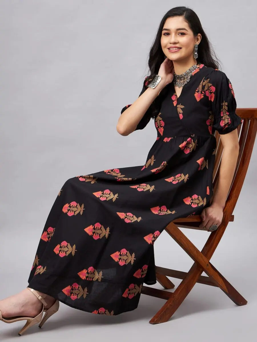 winered-women-black-ethenic-motif-printed-a-line-dress