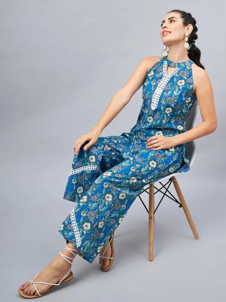 winered-woman-blue-co-ord-set-for-women-with-lace-co-ord-set