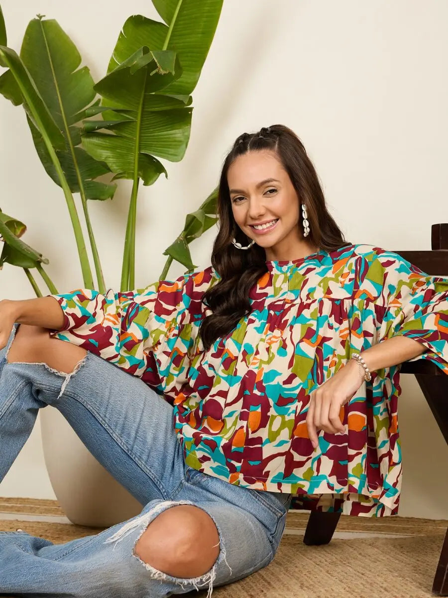 winered-women-multi-colored-abstract-print-flared-top
