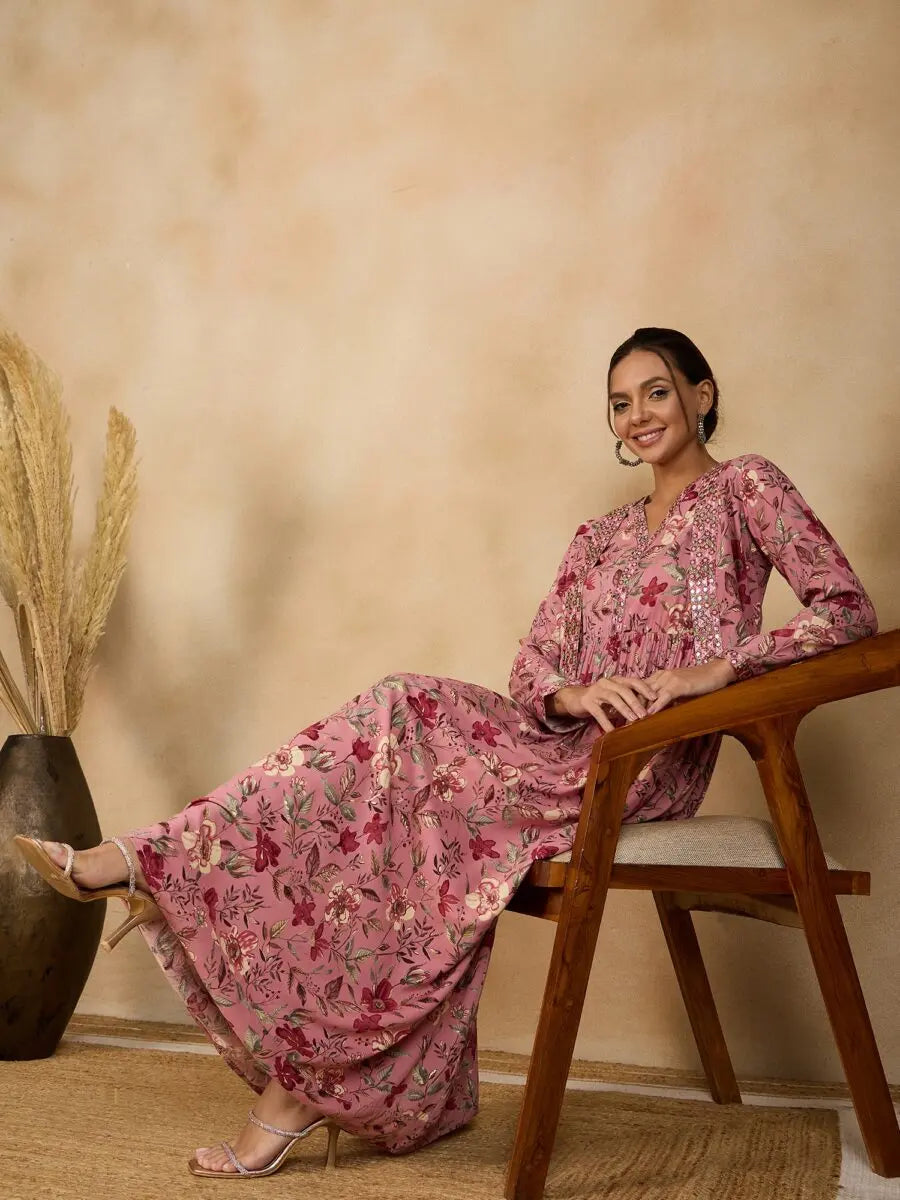 winered-women-pink-embroidered-dress-with-jacket