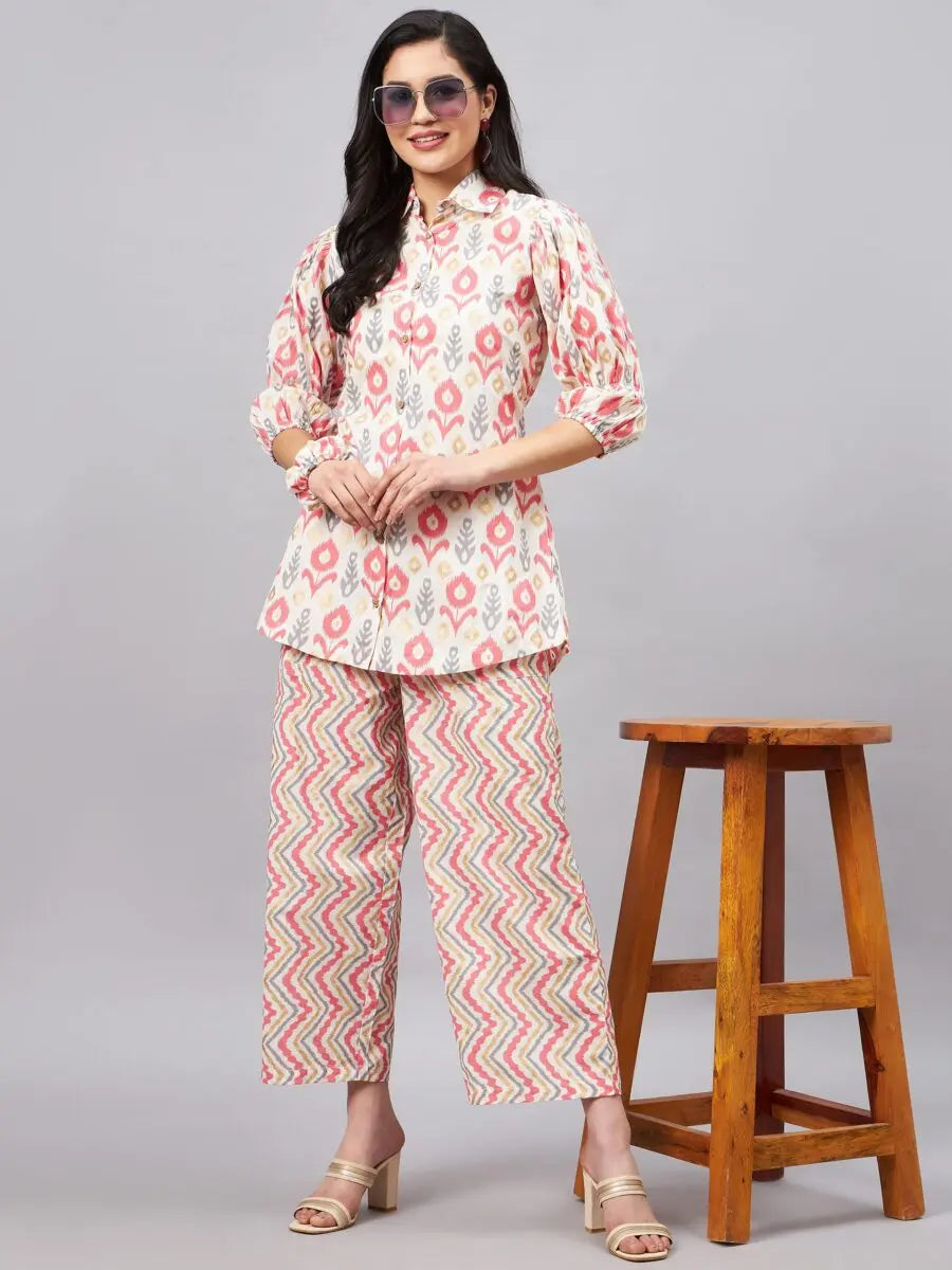 winered-women-white-and-pink-cotton-co-ord-set