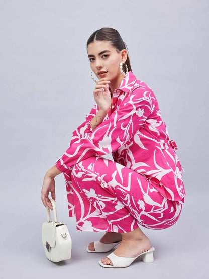 winered-women-pink-printed-front-opening-co-ord-set