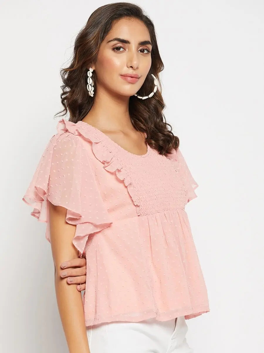 winered-women-dobby-smoking-yoke-pink-top