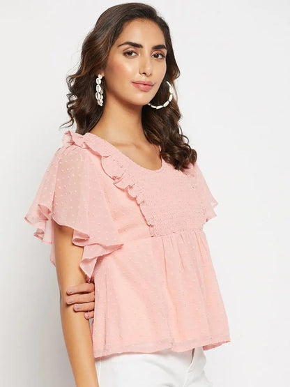 winered-women-dobby-smoking-yoke-pink-top