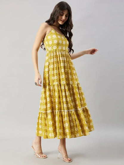 winered-women-yellow-floral-lace-strap-tiered-dress