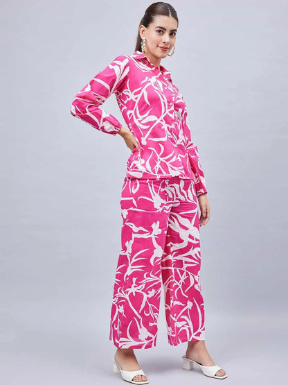 winered-women-pink-printed-front-opening-co-ord-set