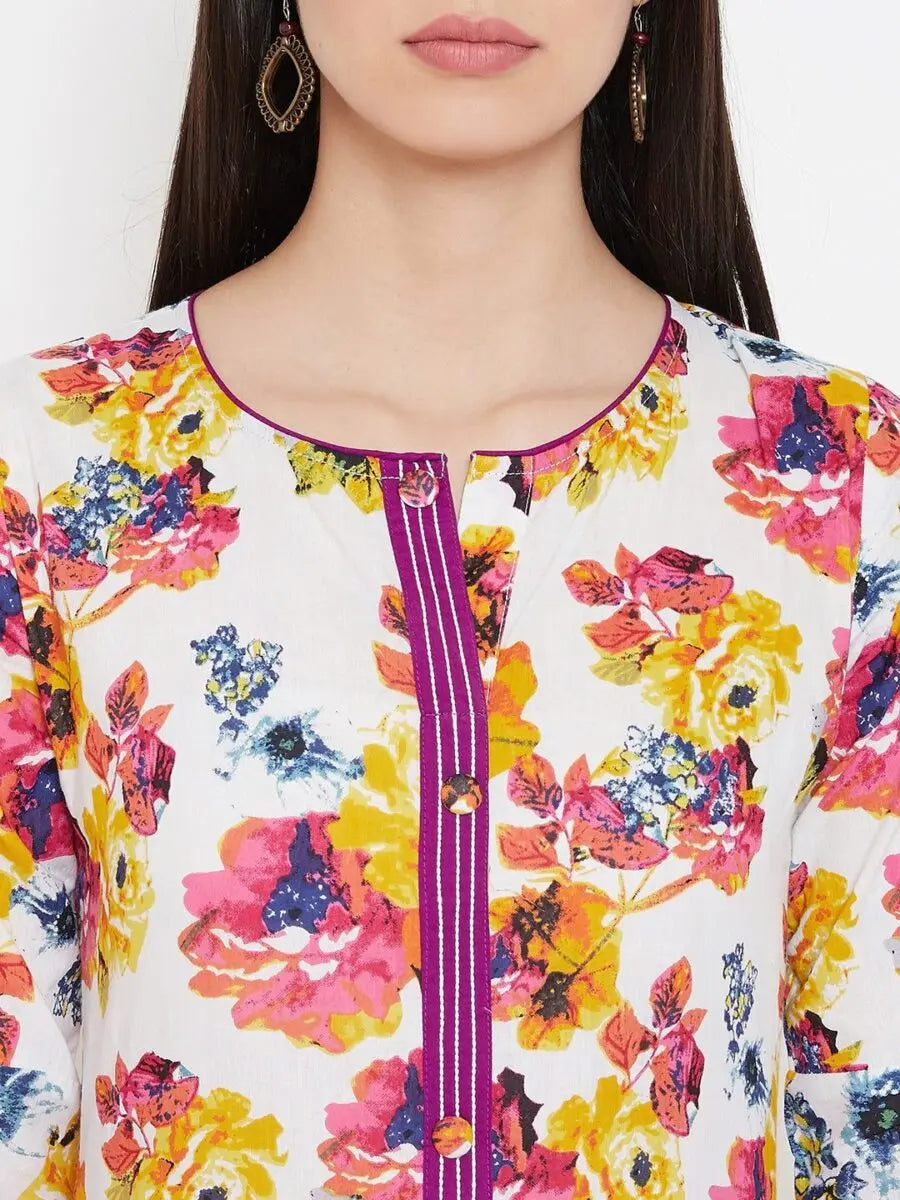 winered-white-straight-pure-cotton-floral-print-kurta