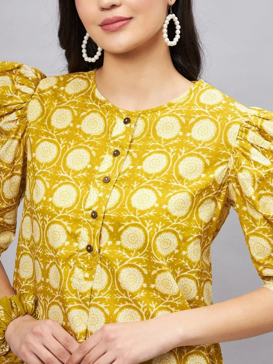 winered-women-yellow-color-cotton-co-ord-set