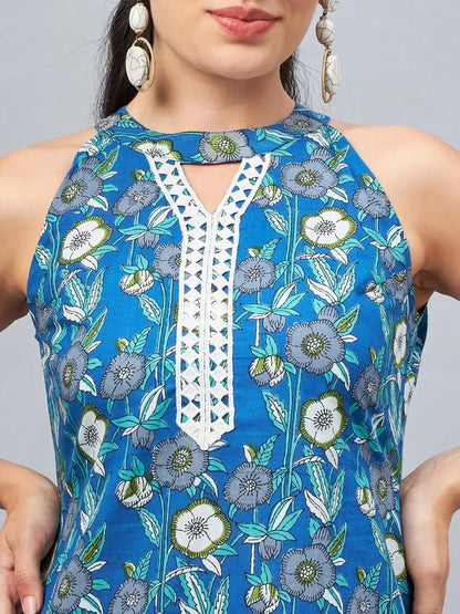 winered-woman-blue-co-ord-set-for-women-with-lace-co-ord-set