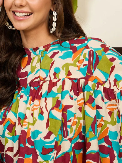 winered-women-multi-colored-abstract-print-flared-top