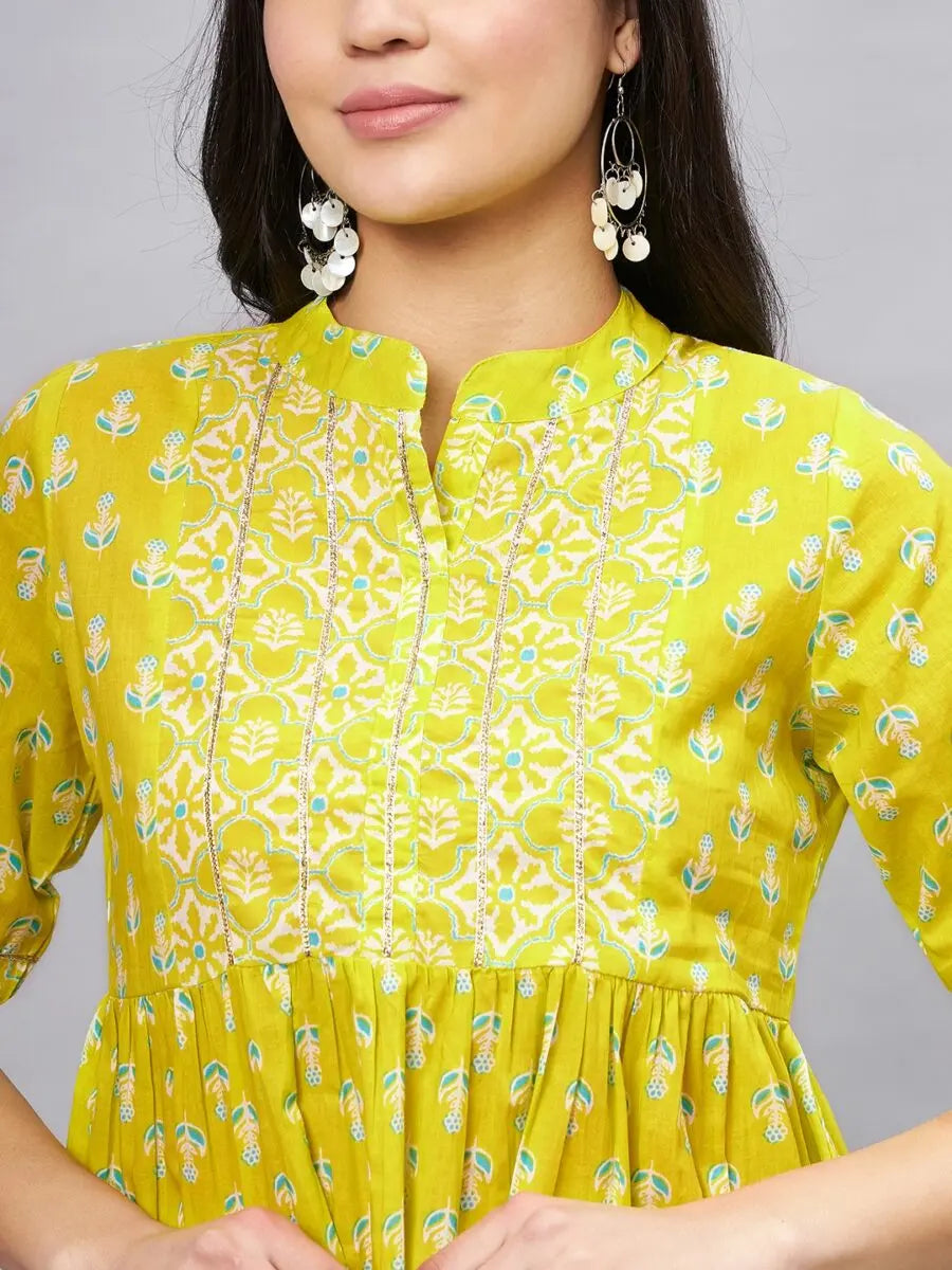 winered-women-lime-green-printed-top-with-gota-detailing-at-yoke