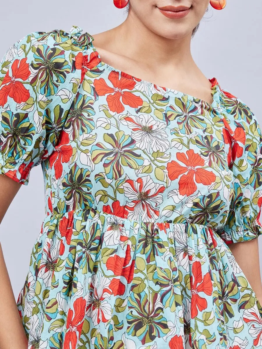 winered-women-sky-blue-printed-back-tie-up-top