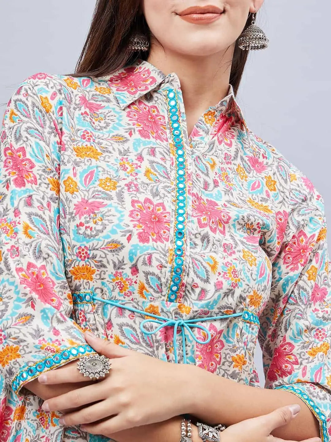 winered-women-multi-colour-floral-mirror-embroidery-co-ord-set