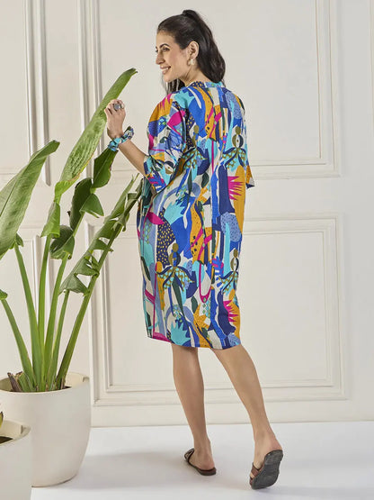 winered-women-multicolour-printed-long-kimono-with-shorts-3-pcs-set