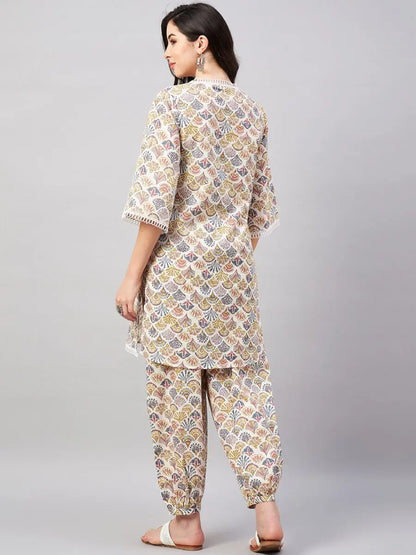 winered-women-white-cotton-coord-sets-for-women-geometric-print-with-lace-detailing