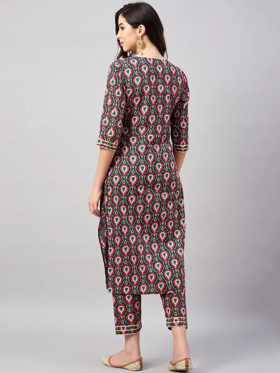 winered-woman-blue-kurta-for-women-online-patch-gota-detailing