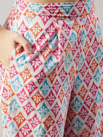 winered-women-geometric-print-3-pcs-pant-set