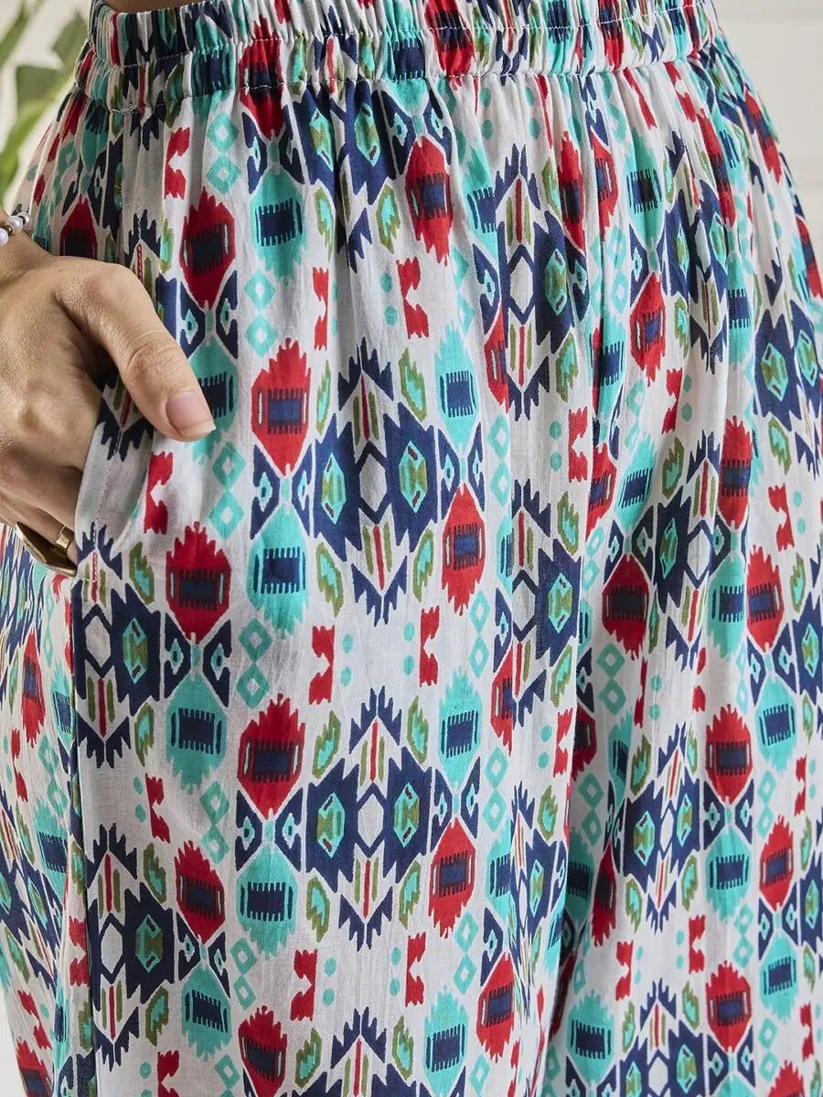 winered-women-multicolor-ikat-print-co-ord-set