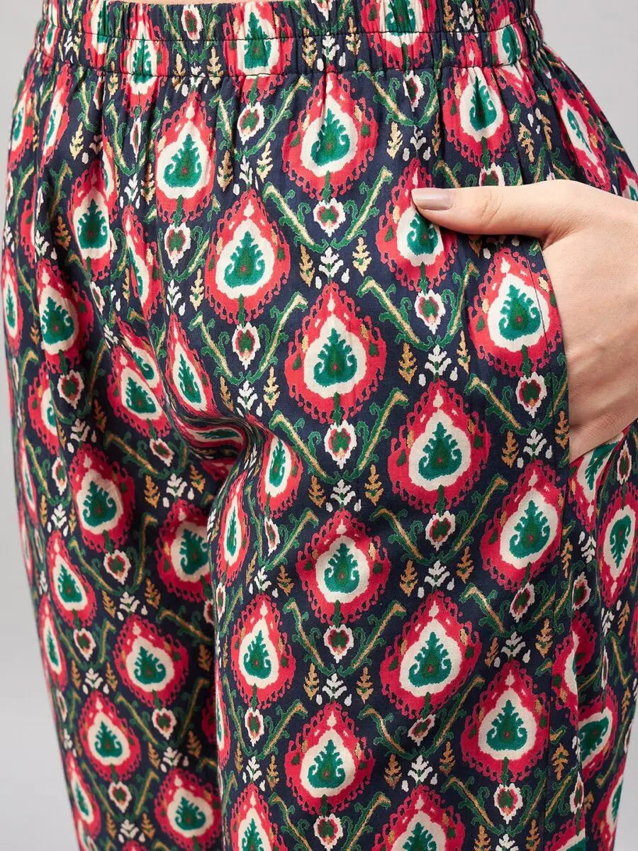 winered-woman-blue-kurta-for-women-online-patch-gota-detailing