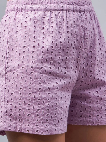 winered-woman-schiffli-shirt-shorts-co-ord-set