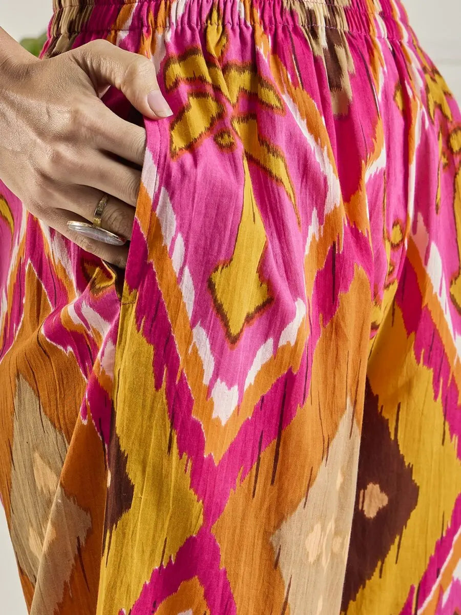 winered-women-pink-neck-sleeve-lace-detailing-co-ord-set