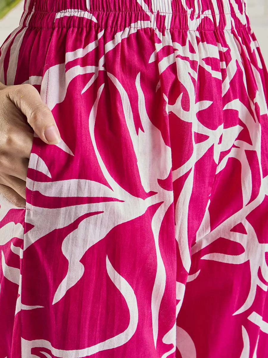 winered-women-pink-lace-detailing-yoke-co-ord-set