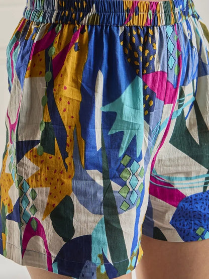 winered-women-multicolour-printed-long-kimono-with-shorts-3-pcs-set