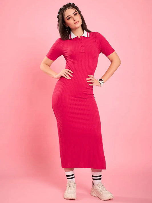 winered-women-pink-collared-bodycon-dress