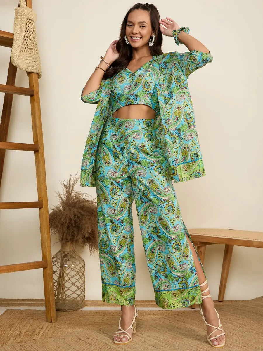 winered-woman-paisley-print-border-green-co-ord-set
