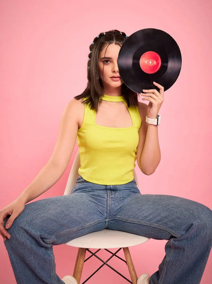 lime-cut-out-high-neck-crop-top