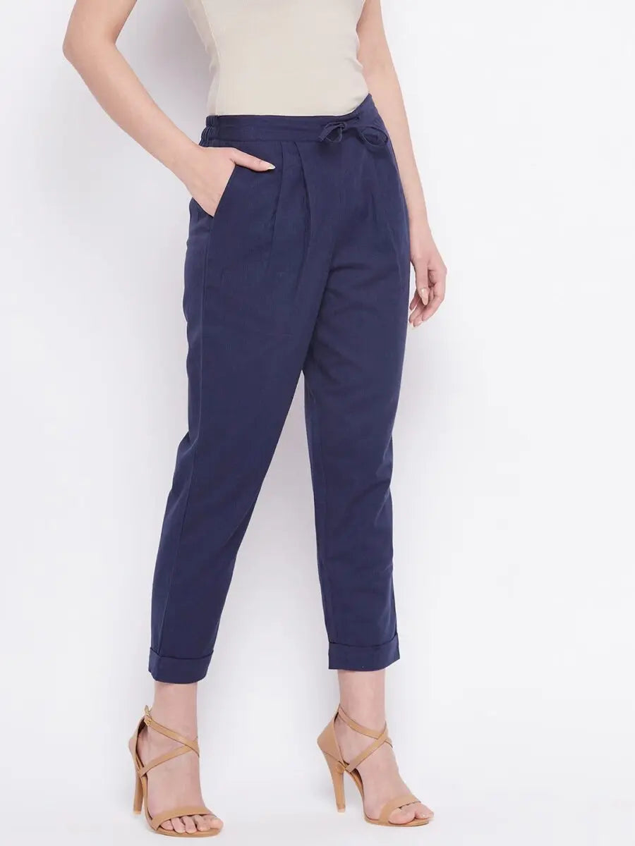 winered-navy-blue-regular-fit-cotton-solid-trouser