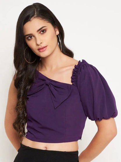 winered-purple-one-shoulder-crop-top