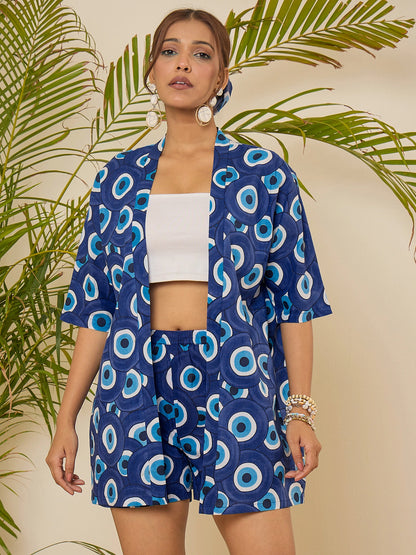 women-cotton-blue-evil-eye-printed-kimono-co-ord-set