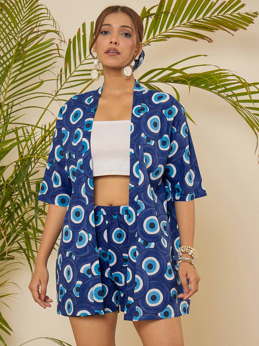 women-cotton-blue-evil-eye-printed-kimono-co-ord-set