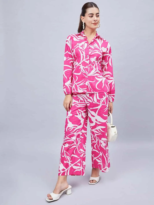 winered-women-pink-printed-front-opening-co-ord-set