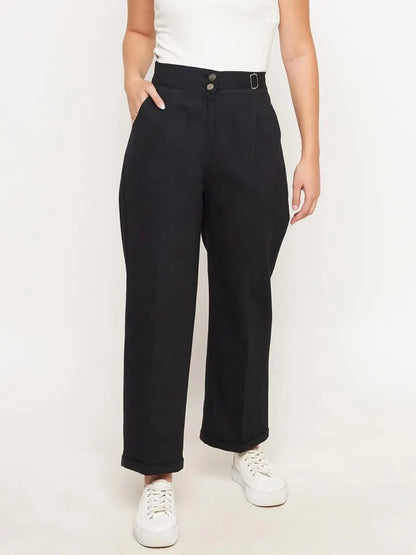 winered-black-trouser-with-buckle