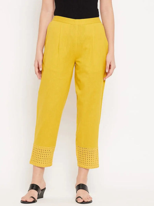 winered-yellow-soild-trouser