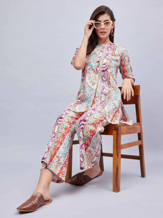 winered-woman-multicolor-printed-front-placket-co-ord-set