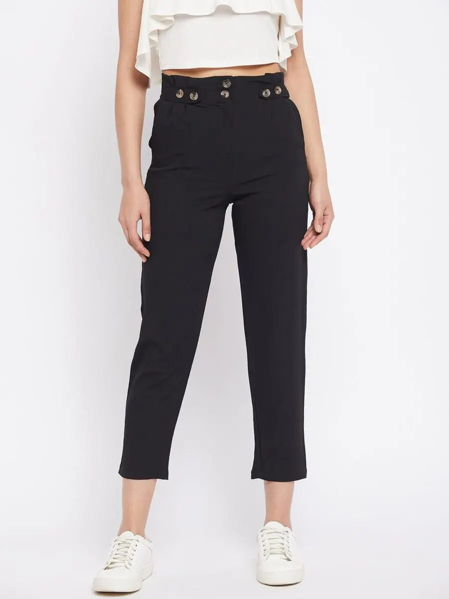 winered-black-regular-fit-polyester-solid-trouser