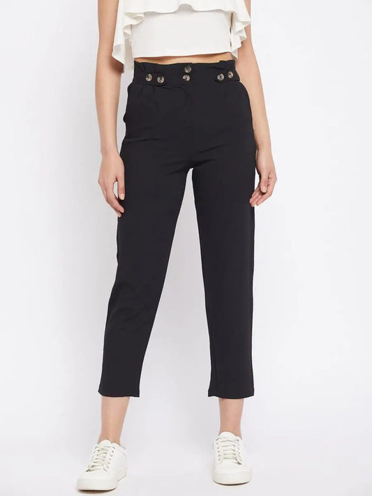 winered-black-regular-fit-polyester-solid-trouser