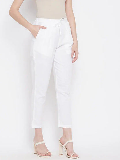 winered-white-regular-fit-cotton-solid-casual-trouser